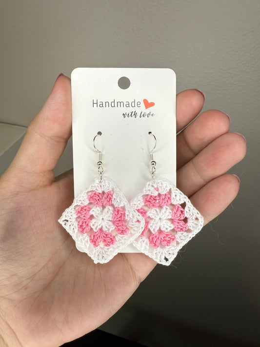 Earrings - Granny Square