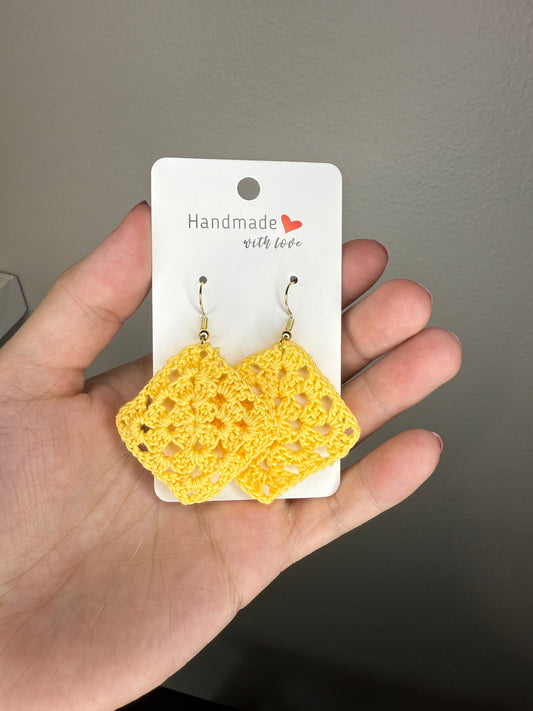 Earrings - Granny Square